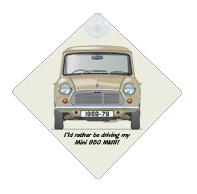 Mini 850 1969-80 (MKIII) Car Window Hanging Sign